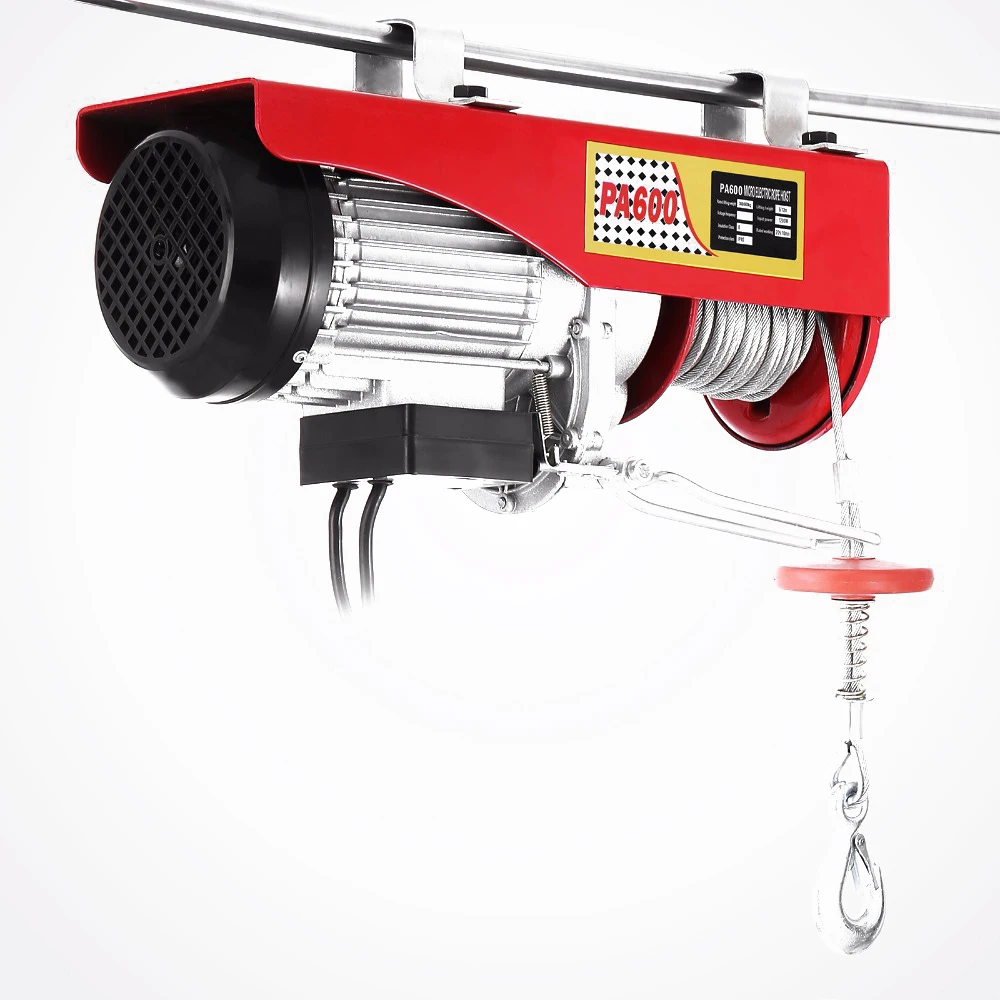 

Electric Hoist 1320LBS Lift Electric Hoist 110v Mini Electric Winch Wire Cable Hoist Overhead Crane Lift with Remote Control (1