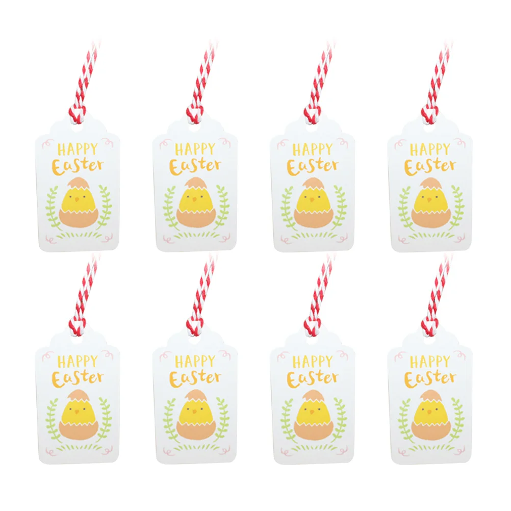 

Easter Tags Gift Tag Hanging Paper Happy Labels Bunny Basket Chick Party Twine Holiday Wrapping Spring Treat Presents String