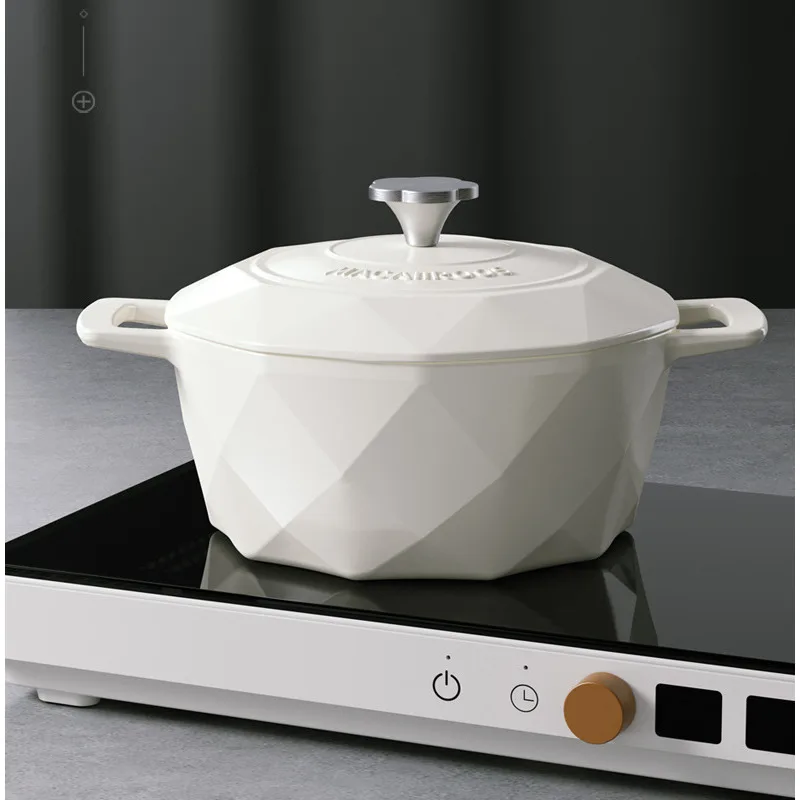 

Кастрюли большого объема для кухни, густые кастрюли для приготовления пищи с алмазным зерном, частота пара 22 см