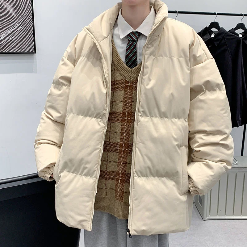 M-6XL Winter Jacket Men Warm Fashion 7 Colors Casual Thicke Jackets Men Korean Loose Short Coat Mens Parker Large Size