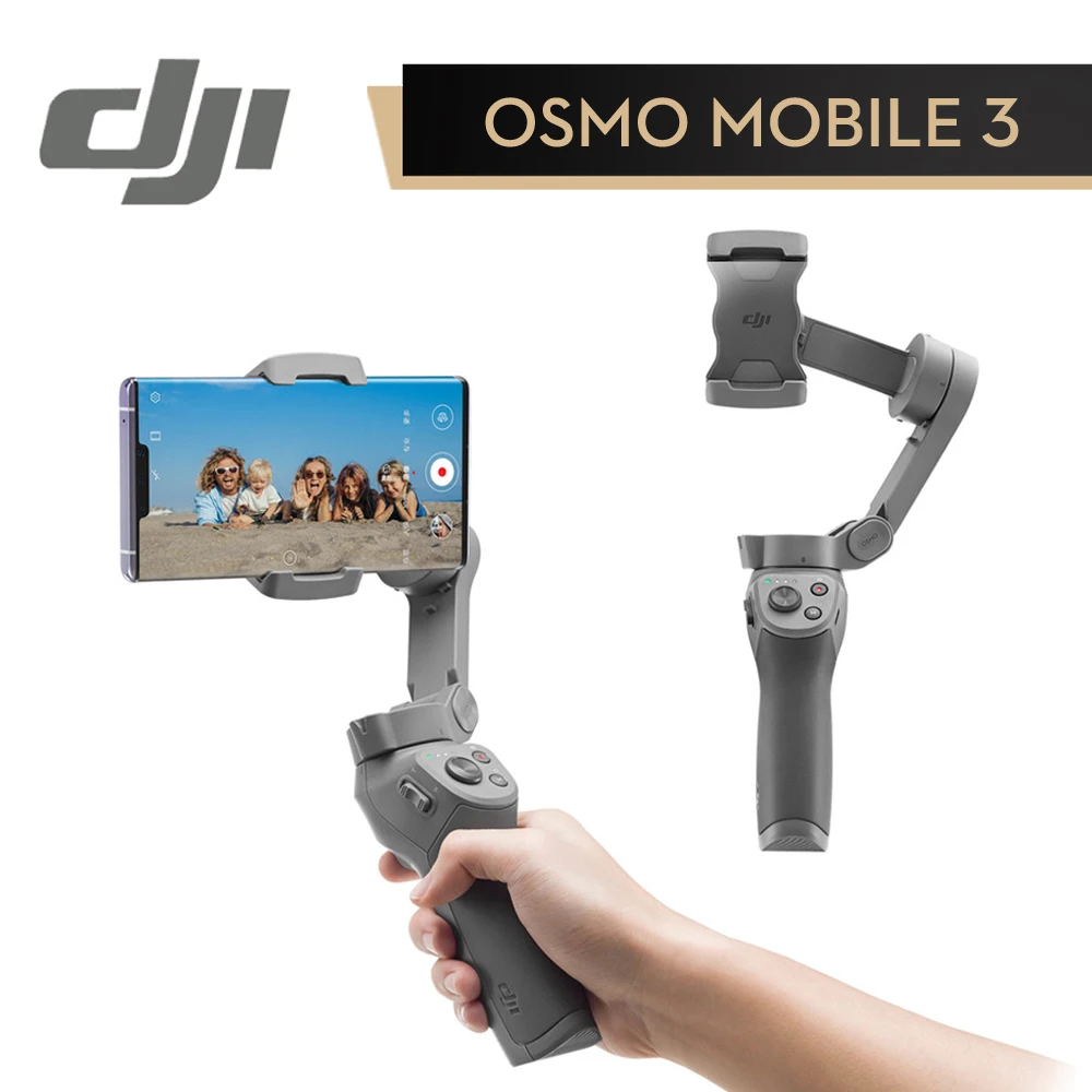 

Складной 3-осевой шарнирный стабилизатор DJI Osmo Mobile 3 для мобильного смартфона поддержка Quick Roll ActiveTrack 3,0 спортивный режим