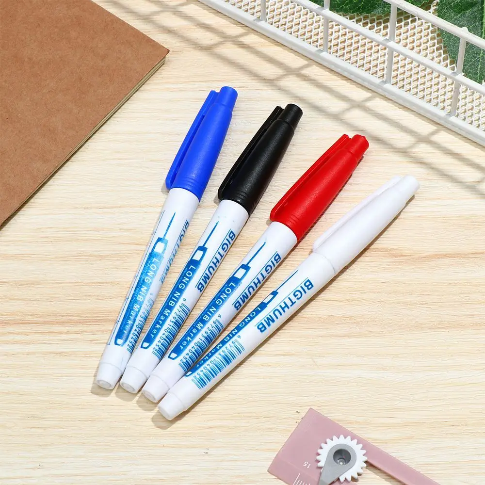 

1pc 30mm Long Head Markers Construction Deep Hole Marker Pens Carpenter Pencil Bathroom Woodworking Decor Marking Pen Tool