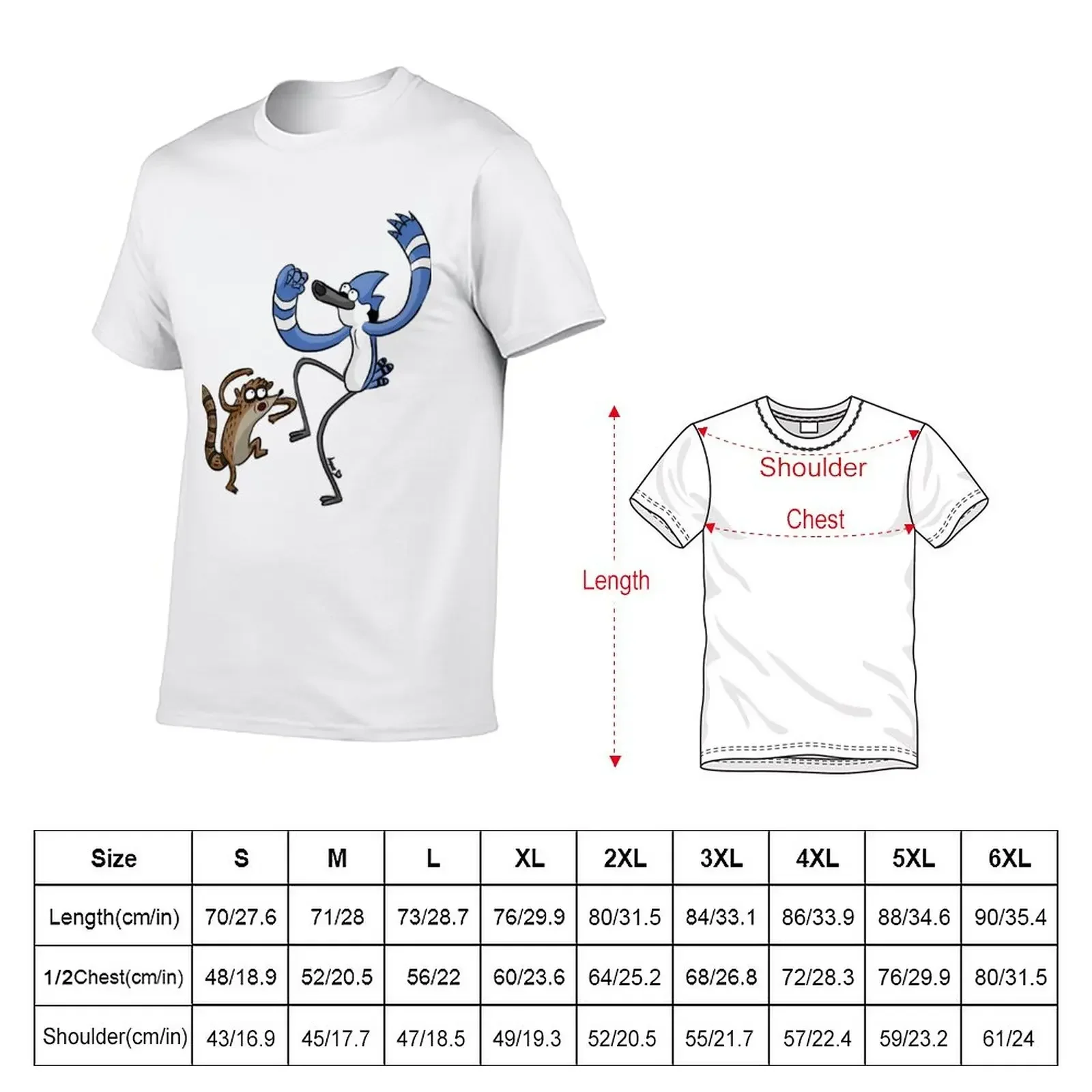 Ригби и Мордекай футболки на заказ дизайн вашей собственной короткой мужские