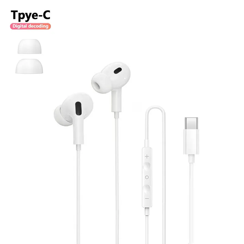 Оригинальные проводные наушники USB-C Type-C Hi-Fi с глубокими басами, стерео-гарнитура для Redmi Xiaomi 17 15 14 13 12, Samsung, Vivo, Oppo (art.: 3920d92f36197) - 3920d92f36197