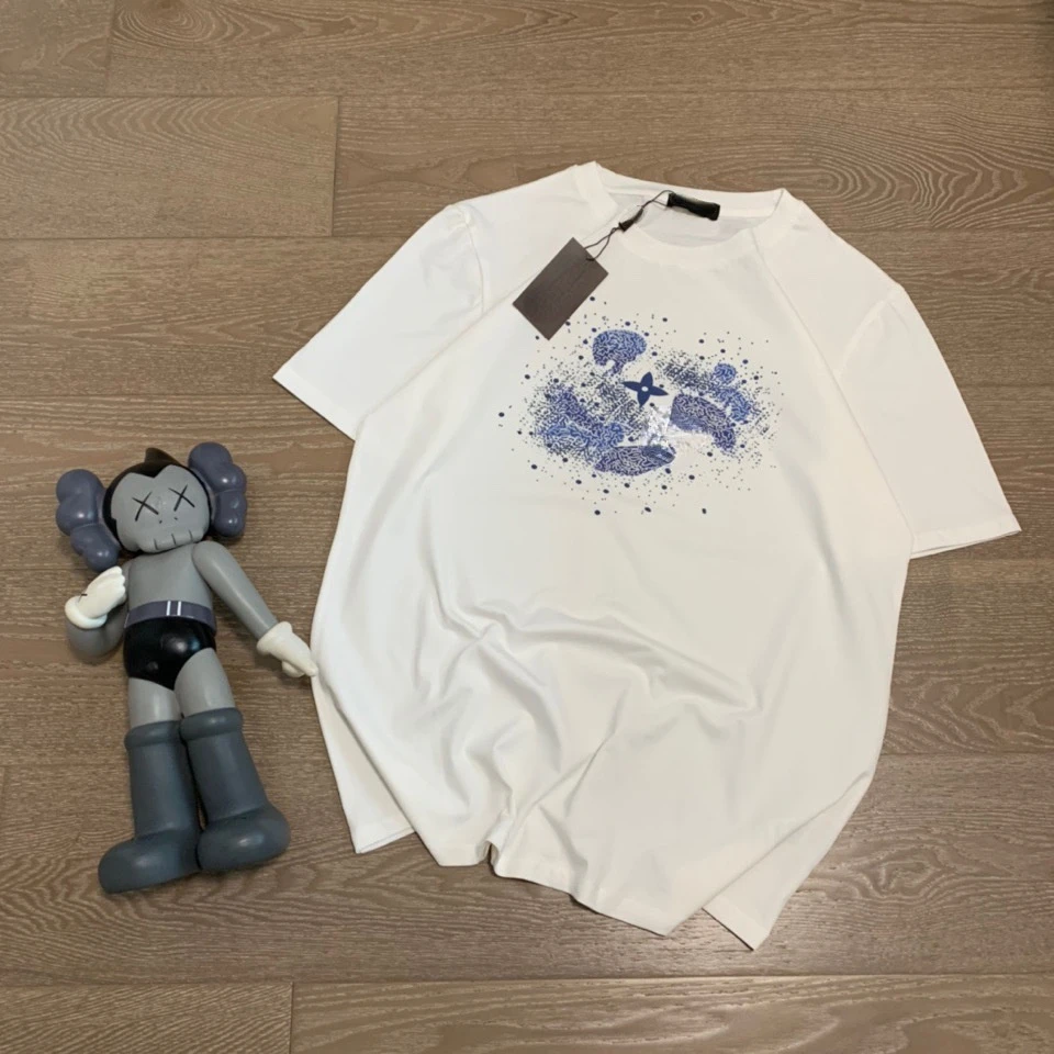 

2022 New L Cotton Spring and Summer Short Sleeve T-shirt Trend Student Couple Loose Ins Printed Men's Wear
