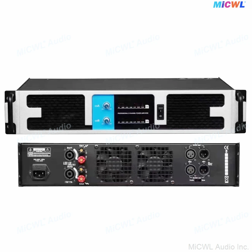 Усилитель мощности MiCWL PX8500 4 канала 8500 Вт 2WD 2x3600 Ом усилитель сценический сабвуфер