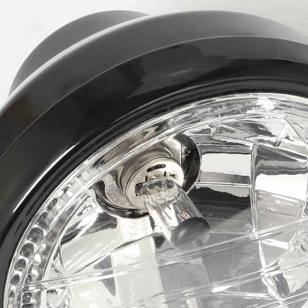 Универсальная Круглая Мотоциклетная Фара 7 Дюймов 12 В Для Harley Bobber Honda Yamaha Kawasaki Cafe