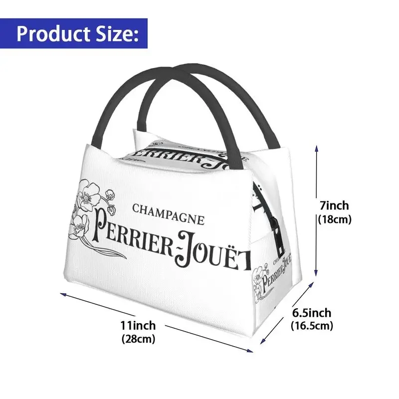 Изолированная Большая Сумка Perrier Champagne Jouets С Логотипом Для Женщин Многоразовый
