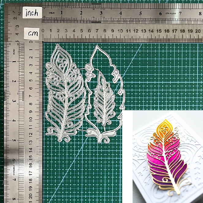 

Новинка 2023, металлические Вырубные штампы для рукоделия, цыганское перо для рукоделия, вырезание для скрапбукинга, вырезание бумажных карт...