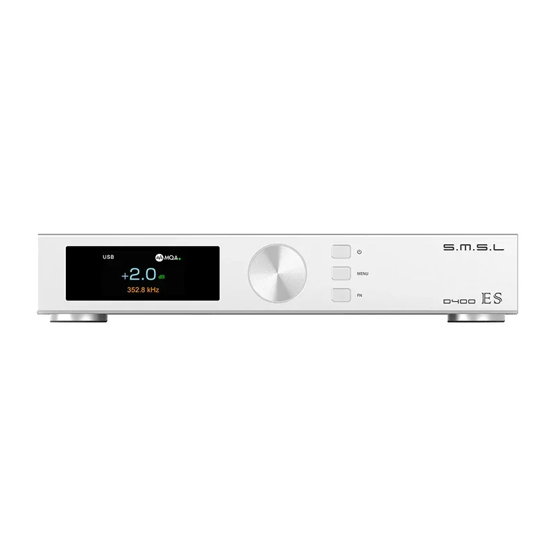Декодер SMSL D400ES MQA и MQA-CD ЦАП DSD512 ES9039MSPRO чип XMOS XU316 PCM 32 бит/768 кГц JAS HI-Res