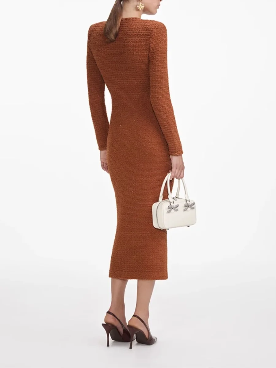 Женское облегающее платье трикотажное