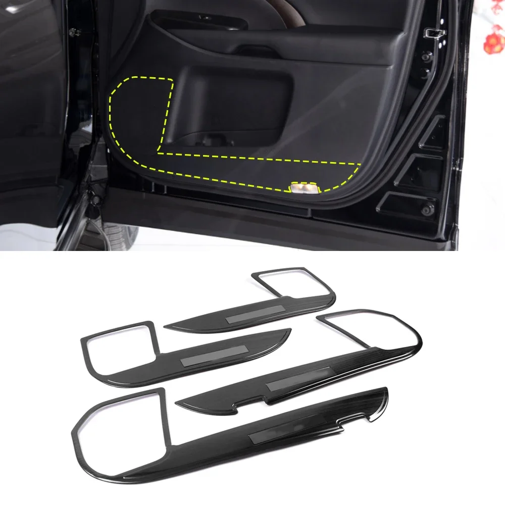 Автомобильный аксессуар для Toyota Highlander XU50 2014-2019 внутренняя дверь из нержавеющей