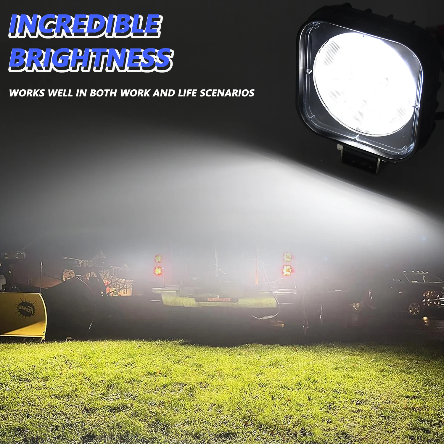 Вспомогательная спортивная лампа Светодиодная рабочая световая панель Off Road 6000K