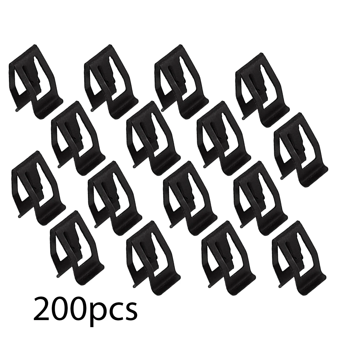 

200pcs Car Console Instrument Panel Dash Dashboard Fender Door Side Skirt Bumper Trim Retainer Rivet Fastener Clip Black
