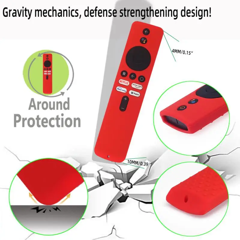 Чехлы для ТВ-приставки Xiaomi Mi ударопрочный силиконовый чехол пульта