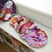 no game no life creative stool pad patio home kitchen office chair seat cushion pads sofa seat 40x40cm stool seat mat