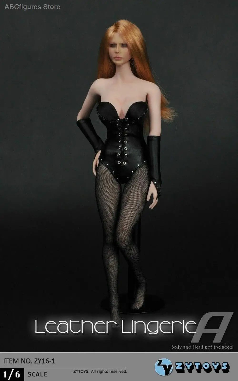 

1/6 Sexy Underwear Clothing Leather Lingerie Fit 12'' Figure Body ZY Toys Women Black
