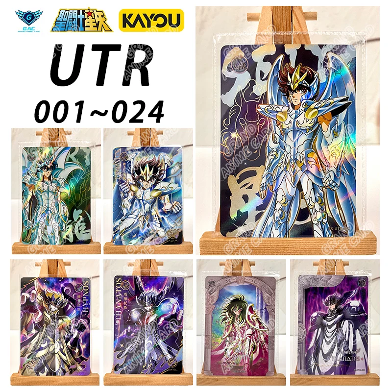 Фото Kayou Genuine Saint Seiya UTR 001-024 Полный набор одной карты Редкая коллекция аниме Афина Посейдон Карточная игрушка Игра Детский подарок №1