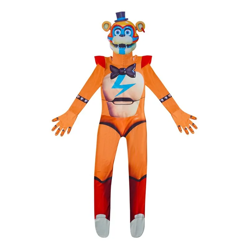 Детские костюмы на Хэллоуин для мальчиков аниме Sundrop FNAF Phantom Freddie одежда косплея
