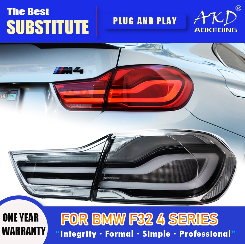 Фото Задний фонарь AKD для BMW F32 F36 425i M4 GTS, светодиодный, с функциями стоп-сигнала, противотуманного света и указателя поворота, автомобильные аксессуары №1