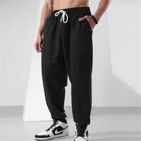 mens jogger sweatpants solid color with drawstring warm sports pants casual running trousers 2022 new