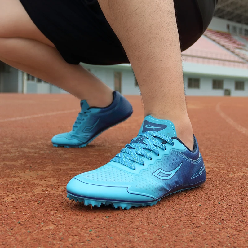 Unisex Track and Field Shoes Spikes Sneakers Men Women Non Slip Running Nails Shoes Comprehensive Training Shoes