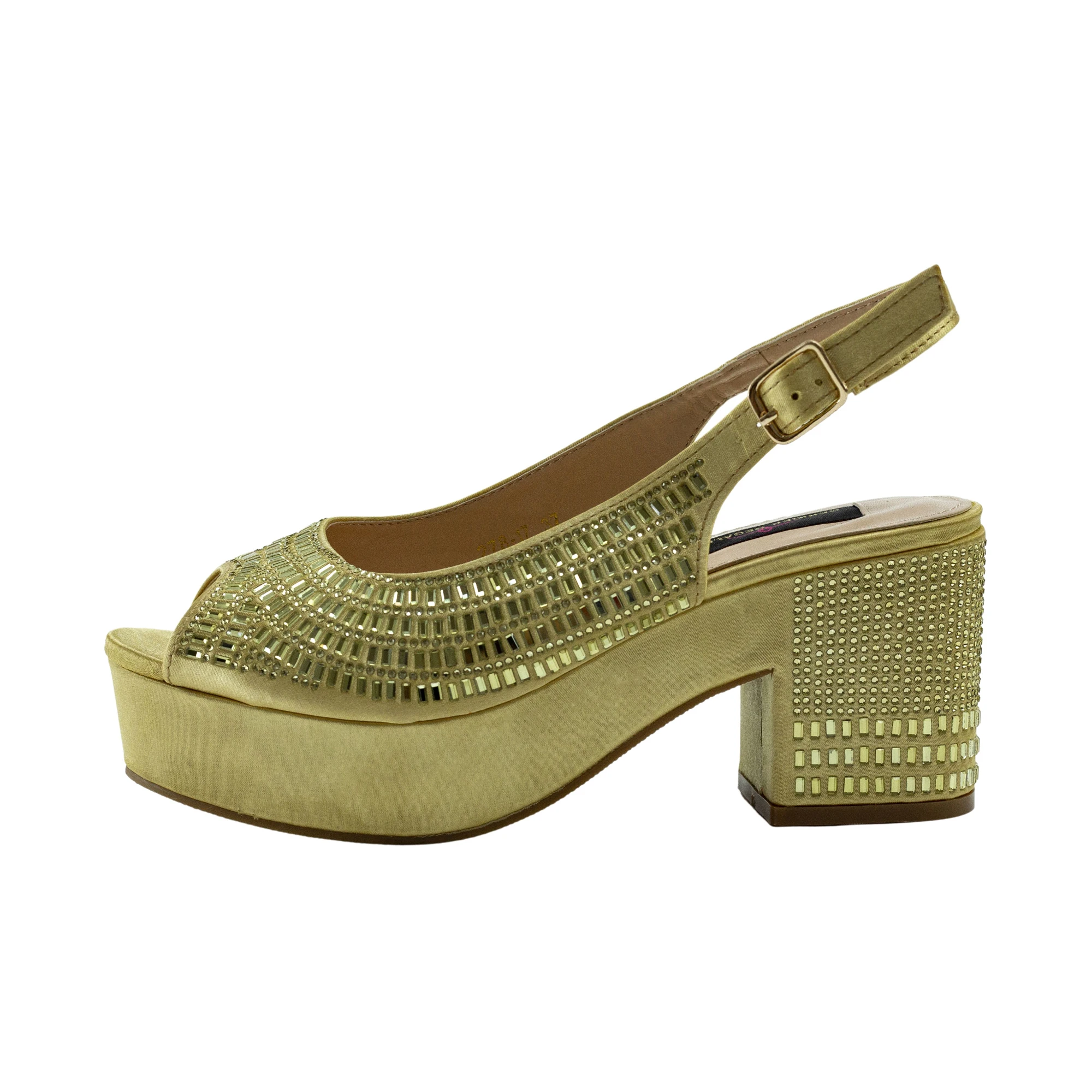 Top Designer Sandals Chunky Shoe Platform Shoes Wedding Dress Pumps Nigerian Square Heeled Pumps Sandals Lady Party High Heels