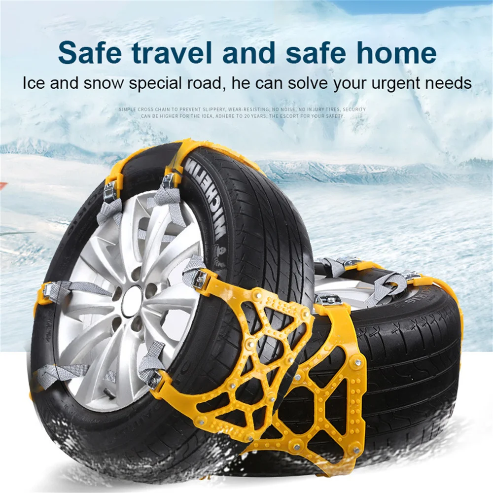 

Snow ChainUrethane Set Wheel Ties Belts Car Tires Chains Winter Anti-slip Chain Anti Skid Plastic Snow Chains Set