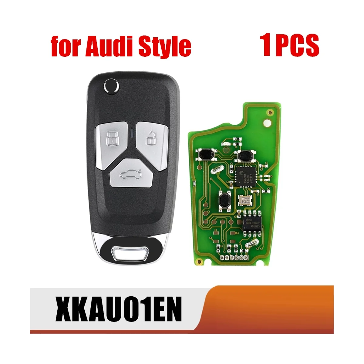 

For Xhorse XKAU01EN Universal Wire Remote Key Fob 3 Button for Audi Style for VVDI Key Tool