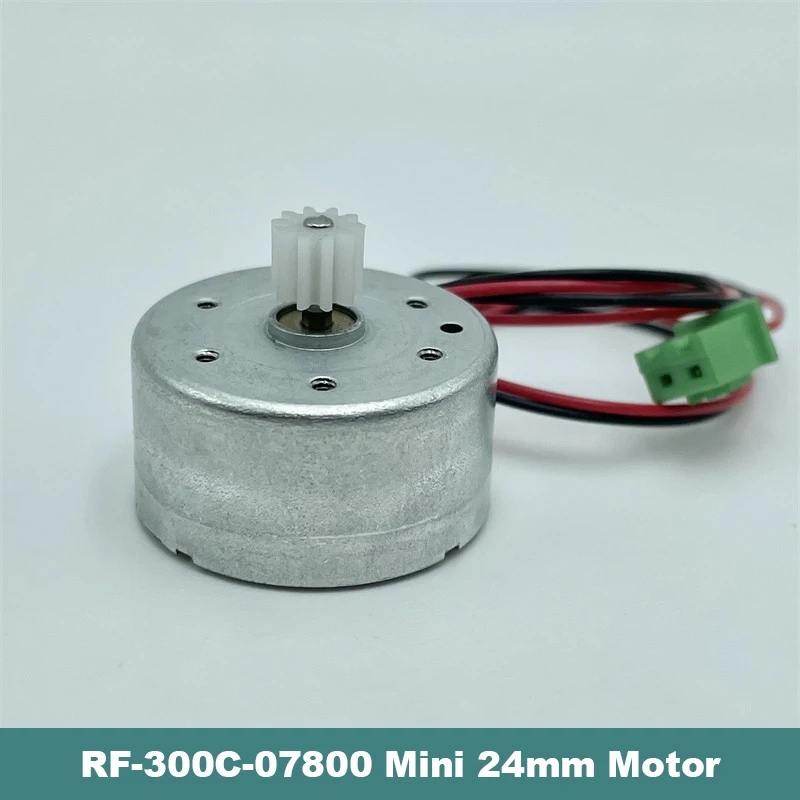 

RF-300C-07800 DC 3V 6V 9V 12V 7000RPM Mini Mute 24mm Round Spindle Motor Precious Metal Brush Engine DIY Solar Power Toy Model