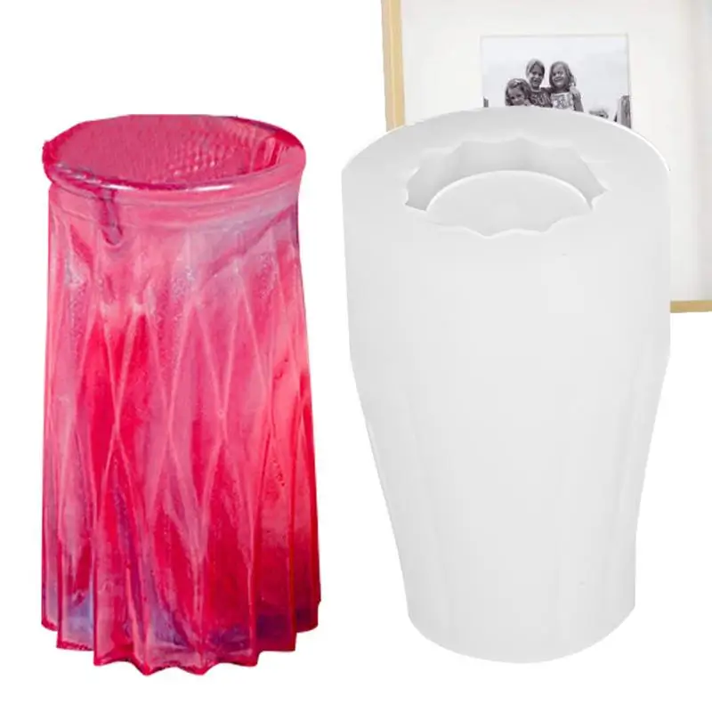 

Silicone Mold For Vase 3 Styles 3D Mold Leakproof Non Stick Beautiful DIY Supplies Silicone Mould For Soapbars Flower Vases