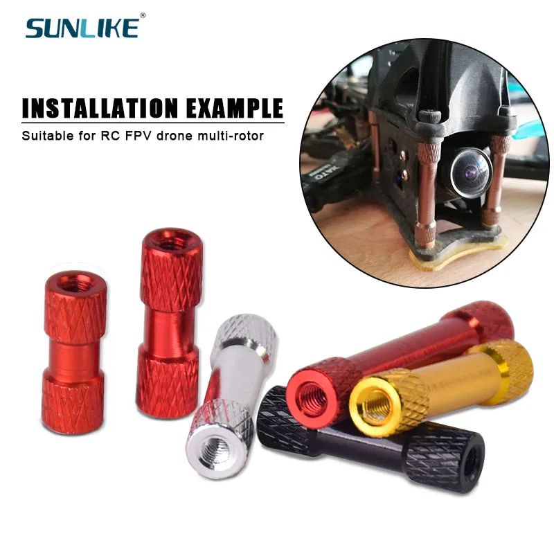 

10 шт. M3 * 15/18/20/22/25/28/30/35 мм двойная большая головка, рифленая алюминиевая детская распорка для DIY FPV квадрокоптера дрона