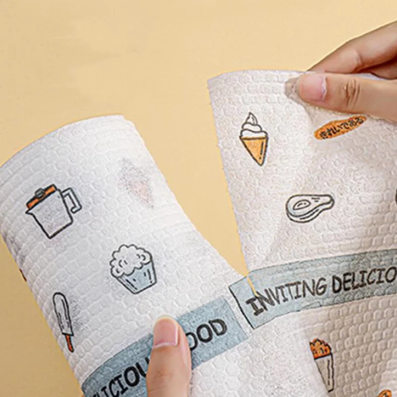 Многоразовая тряпка для мытья посуды утолщенная впитывающая Нетканая моющаяся