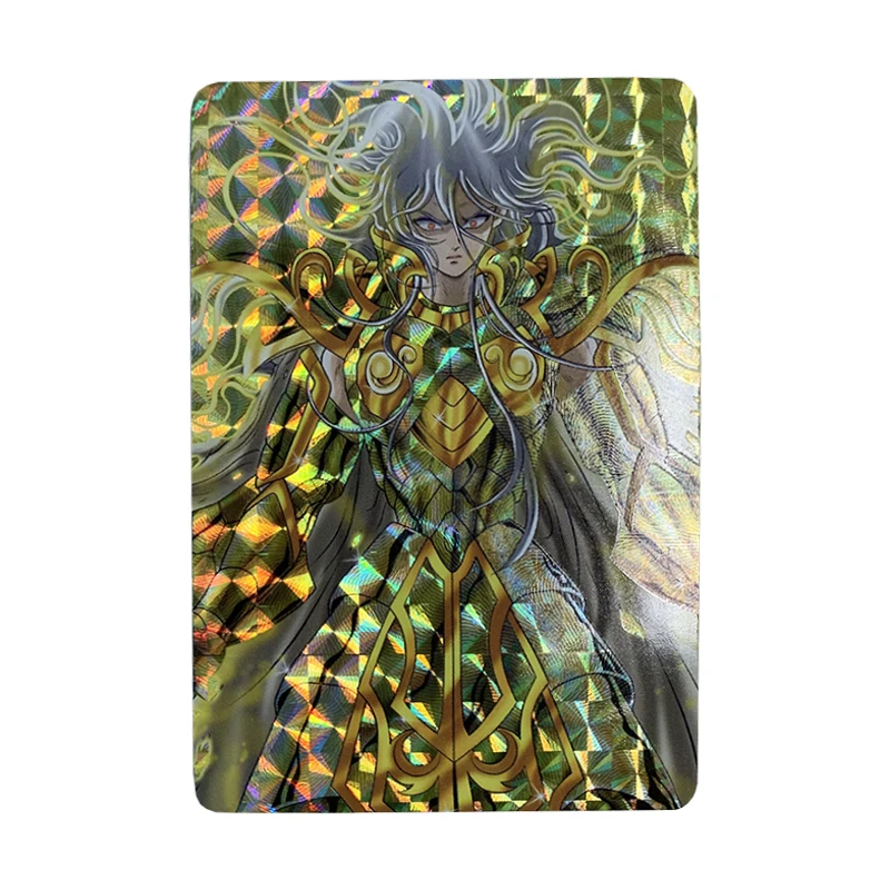 

13pcs/set Gold Saint flash Card Saint Seiya rare card Aiolia Aiolos Milo Shaka Game Anime card Collection Cards gifts for friend