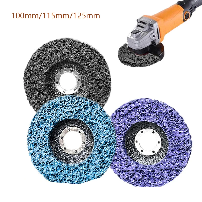 

100mm/115mm/125mm Poly Strip Disc Abrasive Wheel Paint Rust Clean Remover Grinding Wheels for Motorcycles Durable Angle Grinder