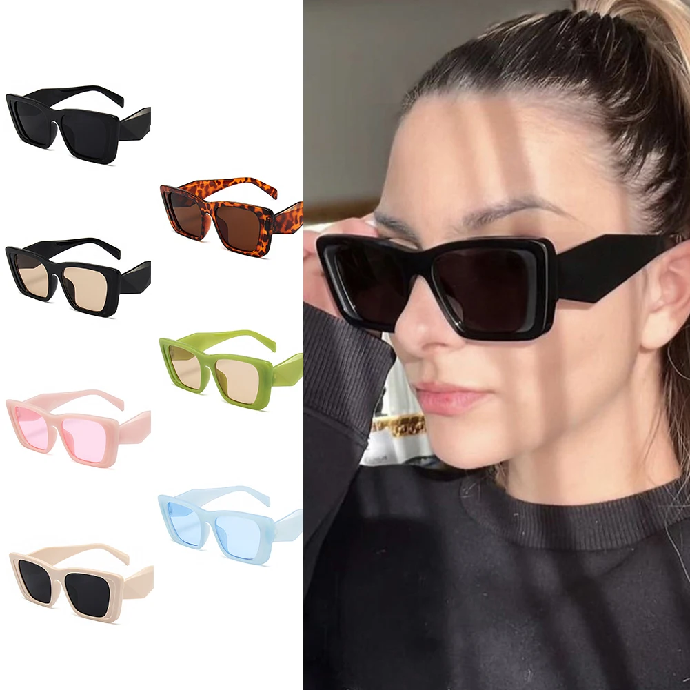 

Vintage Oversized Square Sunglasses Women Brand Designer Luxury Retro Black Big Frame Sun Glasses Female UV400 Shades Eyewear