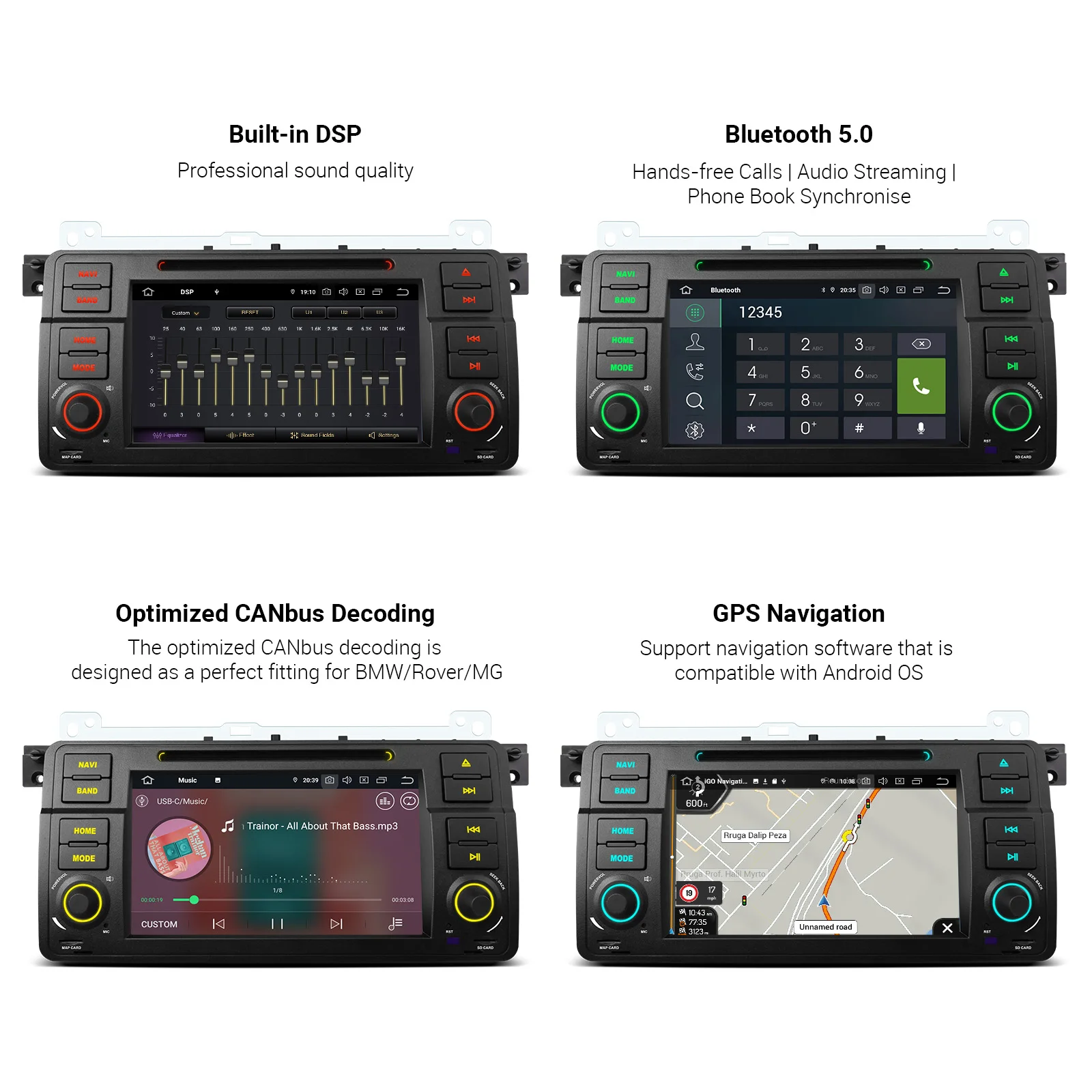 Автомобильный радиоприемник XTRONS мультимедийный плеер на Android 12 с 7 &quotэкраном