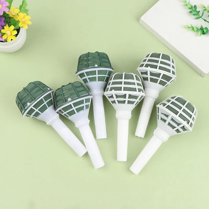 

6Pcs Floral Foam Block Flower Bricks Wedding Flower Holder Artificial Handle Bridal Roses Foam Flowers Home Decoration