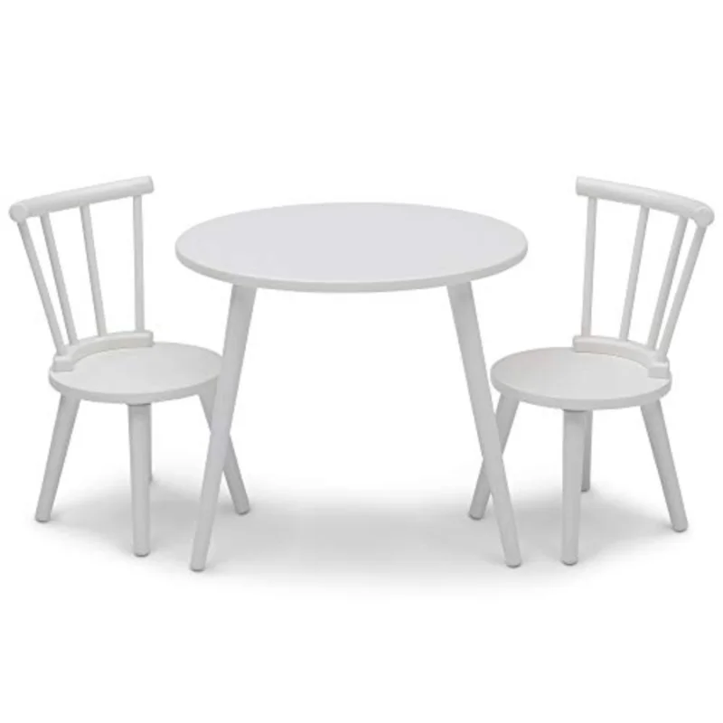 

Children Homestead Kids Table & 2 Chairs Set - Ideal for Arts & Crafts, Greenguard Gold Certified, Bianca White