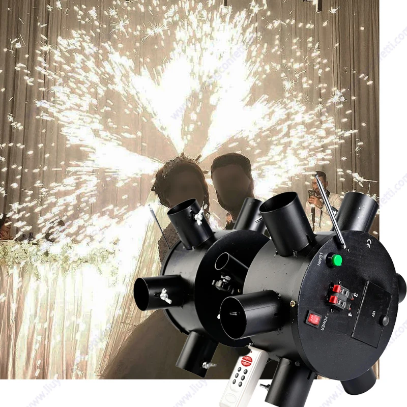 

Pyrotechnic Firework Cold Pyro Sparkler Fountain Machine Magic Electric Windmill Firing System For Wedding Stage Party Concept