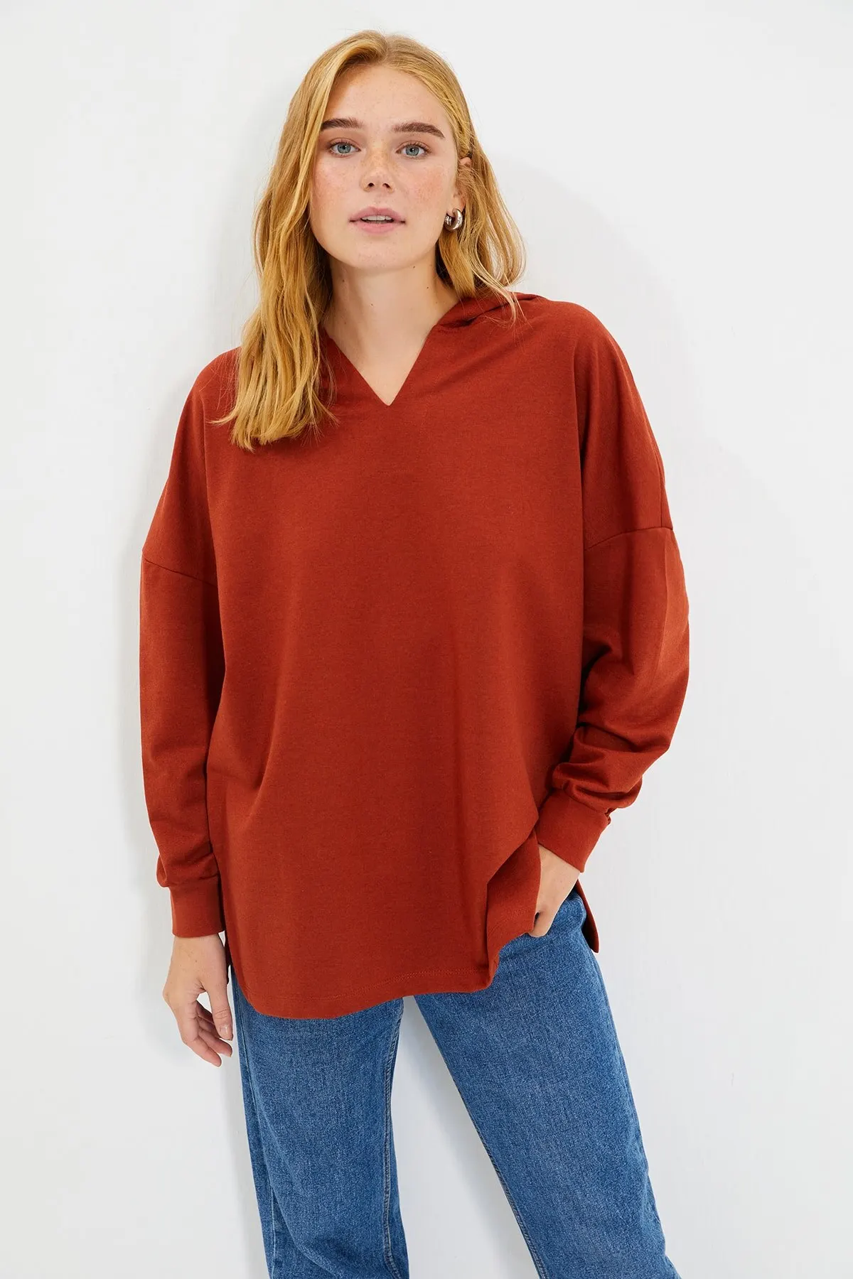 

Женский свитшот с капюшоном и плиточным воротником, трикотажные тонкие худи, модные всесезонные Новые пуловеры из флиса