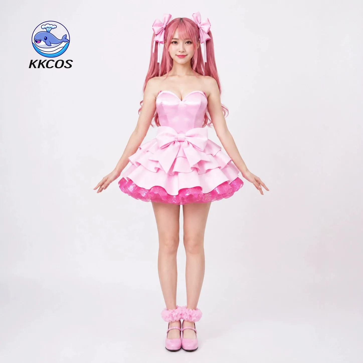 Фото KKCos Alien Stage ‌   Костюм для косплея ZOMST Mizi, розовое женское платье MIZI, сценический наряд в стиле аниме, карнавальный костюм для Хэллоуина №2