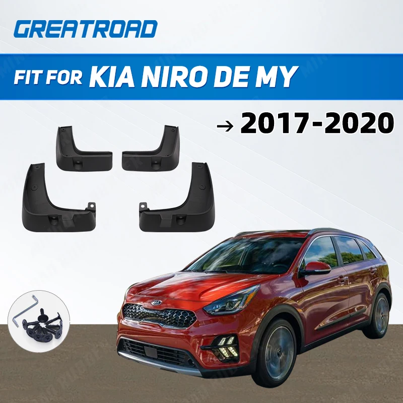 4 шт. брызговики для Kia Niro DE MY 2017 2018 2019 2020 переднее и заднее крыло протектор