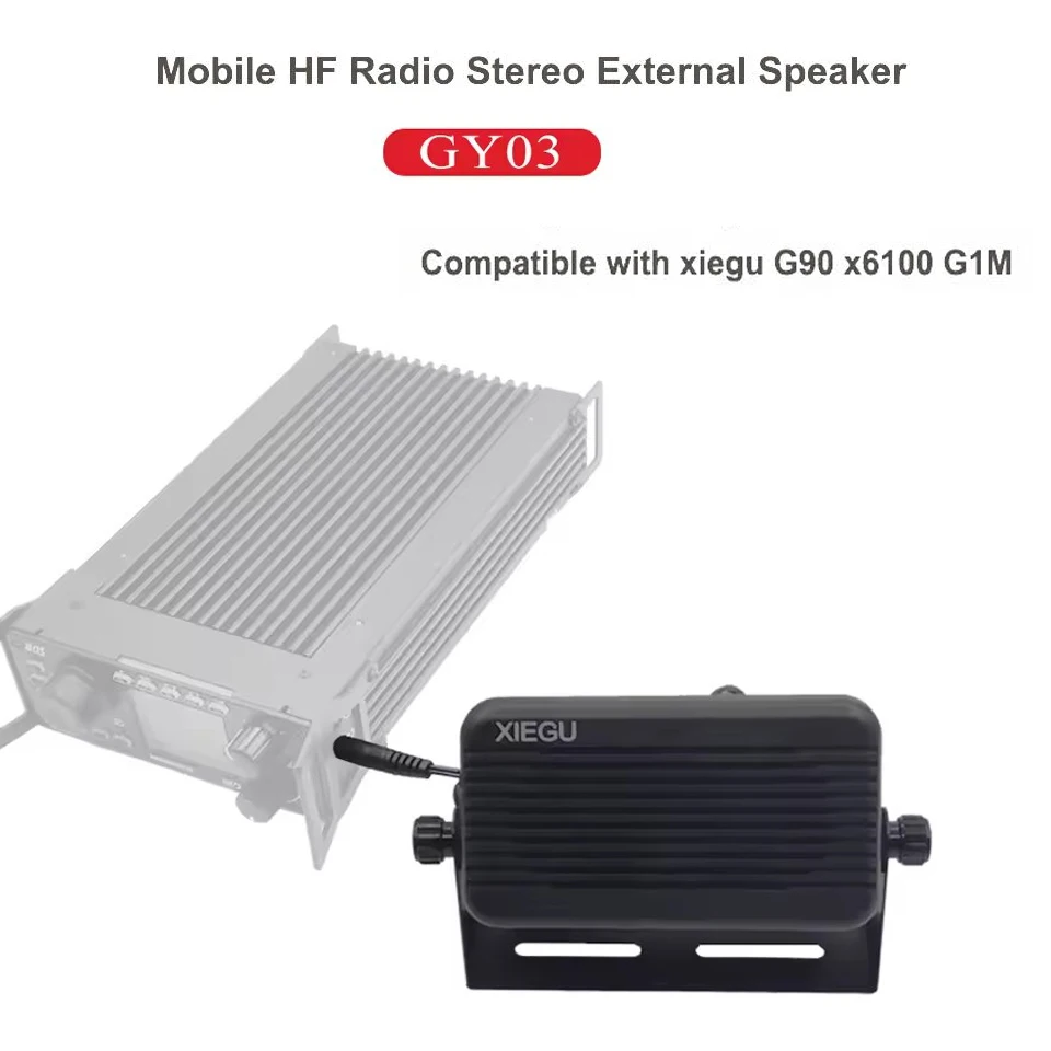 Фото Внешний динамик XIEGU GY03 3,5 мм для XIEGU G90 X6100 G1M HF Radio TYT TH-9800 TH-7800, аксессуары для рации №3