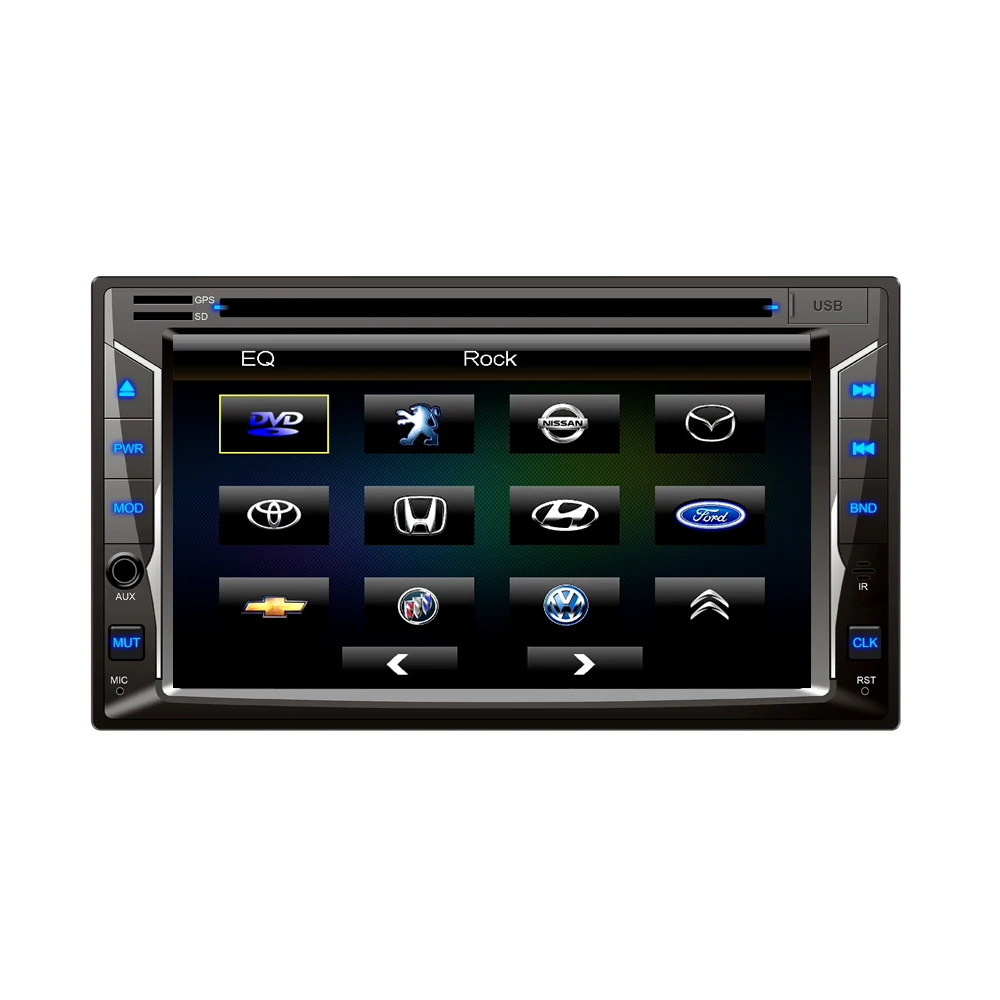 2DIN 6.2'' WINCE HD 1080P Video AM/FM RDS Car multimedia DVD Player Touch Screen BT GPS Navigation Car Stereo Radio enlarge