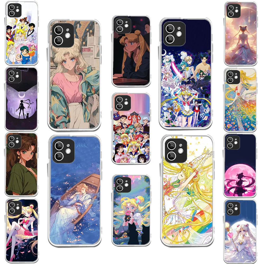 WEA-28 S-Sailor Moon Прозрачный гибкий чехол из ТПУ для LG K9 10 11 12 22 30 40 41 50 51 61 62 Plus Prime Max