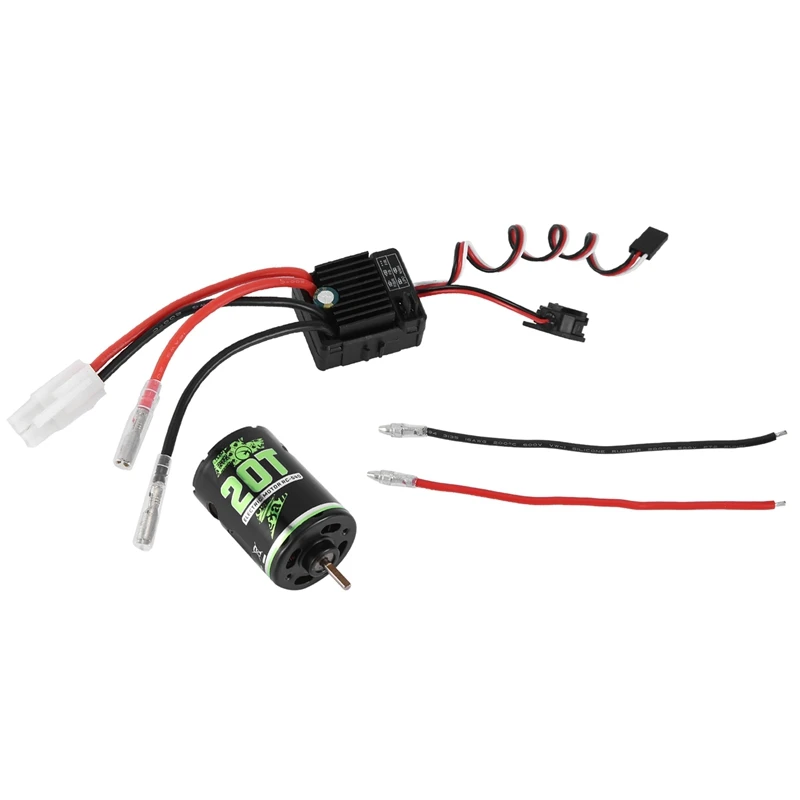 

540 Brushed Motor With 1060 Brushed ESC 60A 2-3S Lipo Waterproof Electric Speed Controller For RC 1/10 Car