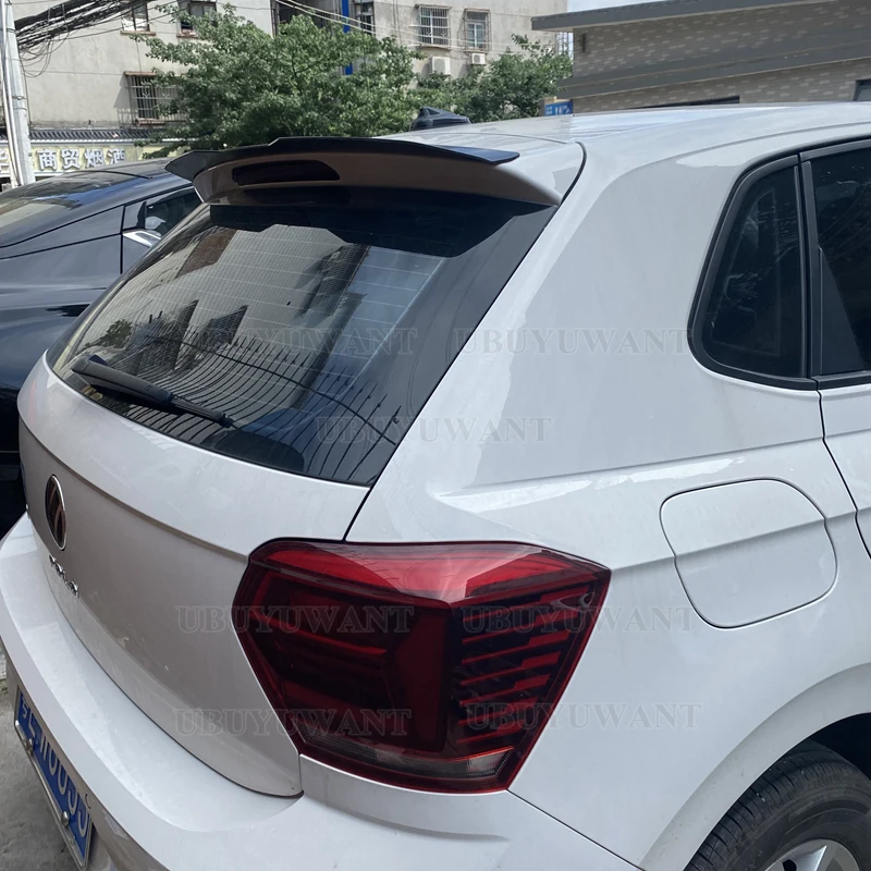 Для Volkswagen Новинка Polo Plus 2019 2020 2021 2022 ABS пластик Окрашенный черный цвет Внешний