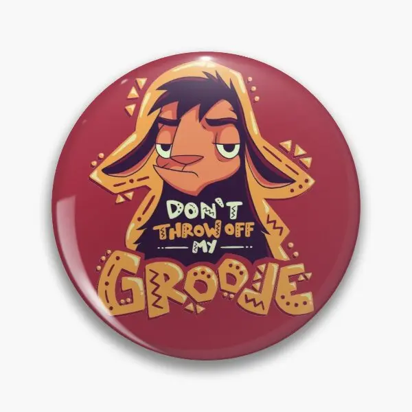 

Настраиваемая мягкая булавка-лама Kuzco с пуговицами и надписью «Don't Off My Groove», женский воротник, забавная булавка на лацкан, одежда, милый муль...