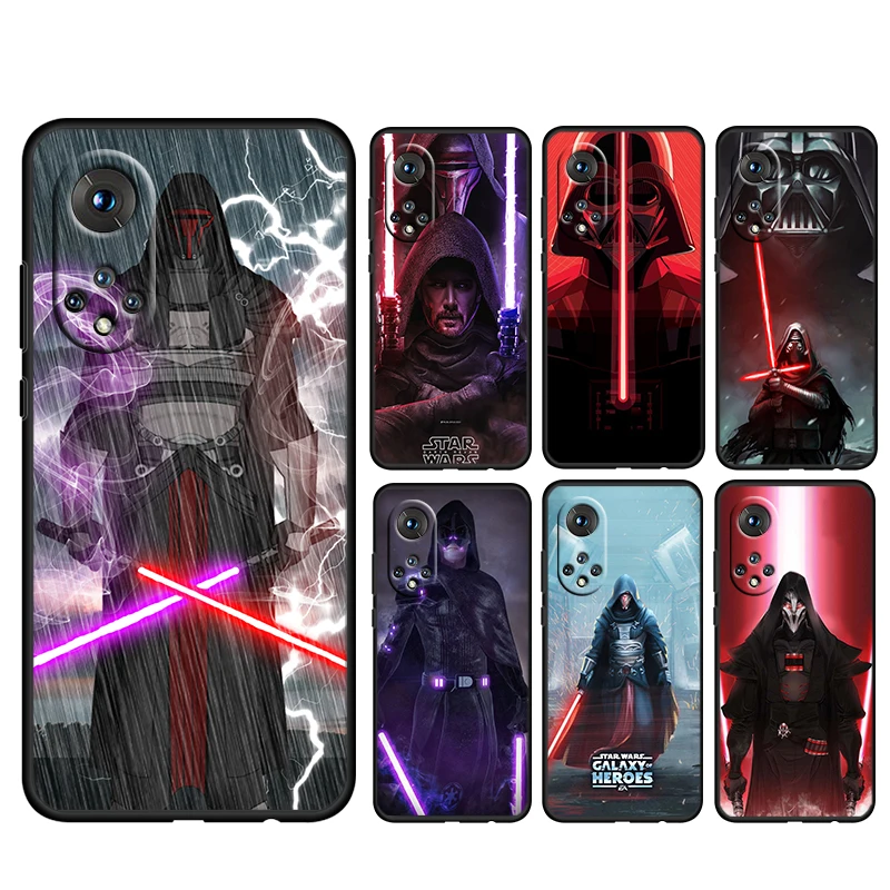 

Lightsaber S-stars Warsr For Honor 80 70 60 50 X30 9C 9X 9A 8X MAX Pro Plus Lite SE Soft Silicone Black Phone Case